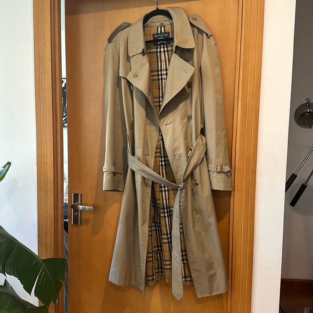 Vintage Burberry oversized trench coat